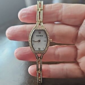 Armitron Women's Crystal Accented Bangle Watch